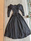 1890s Black Bodice + Skirt/Petticoat Ensemble