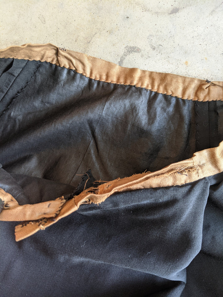 1890s Black Bodice + Skirt/Petticoat Ensemble