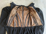 1890s Black Bodice + Skirt/Petticoat Ensemble