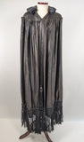 1910s-1920s Black Silk Cape