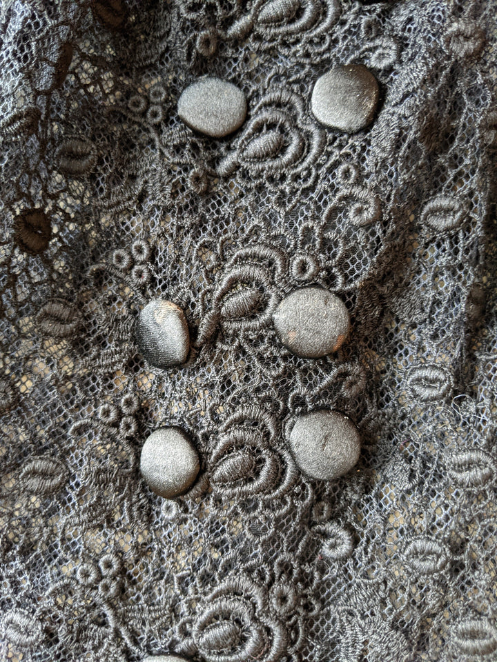 1910s Black Lace Blouse
