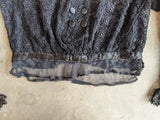 1910s Black Lace Blouse