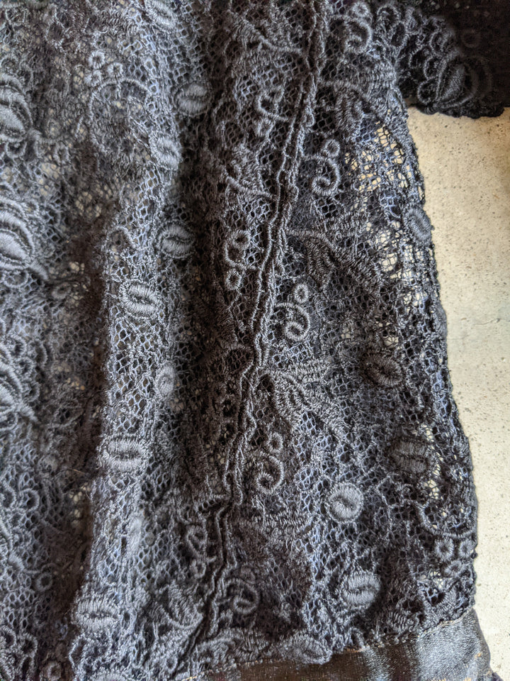 1910s Black Lace Blouse