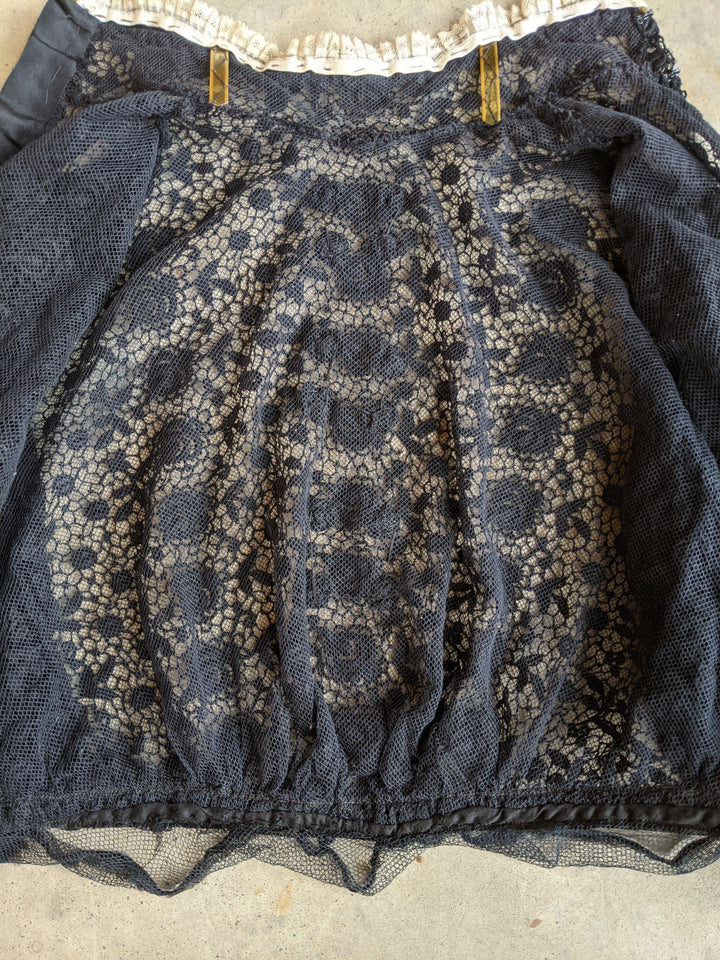 1910s Black Lace Blouse
