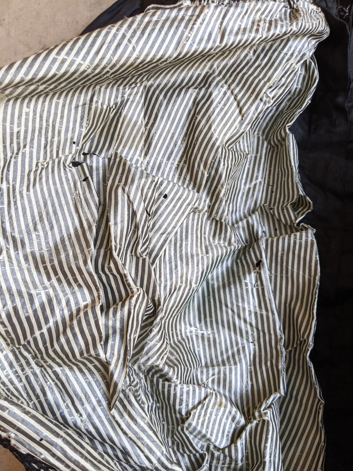 1890s Black Silk Bodice
