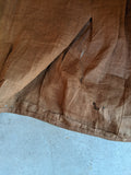 1860s Earth Tones Silk Gown