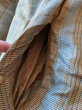 1860s Earth Tones Silk Gown