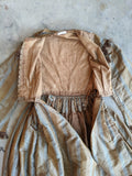 1860s Earth Tones Silk Gown