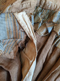 1860s Earth Tones Silk Gown