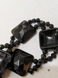 Art Deco French Jet Necklace Set | 2 Pc