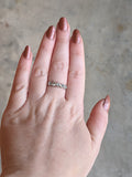 Georgian Black Dot Paste Gold + Silver Ring