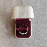 Georgian Black Dot Paste Gold + Silver Ring