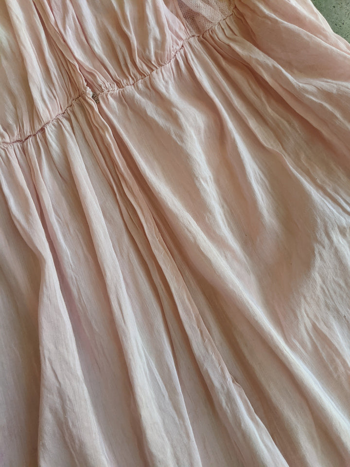 1910s Pink Cotton Dress