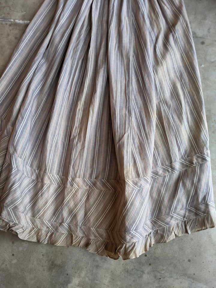 1880s Cotton Dress + Skirt