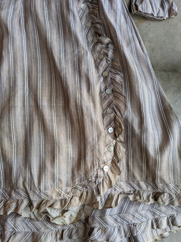 1880s Cotton Dress + Skirt