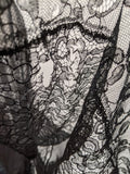 1930s Black Silk + Lace Dress
