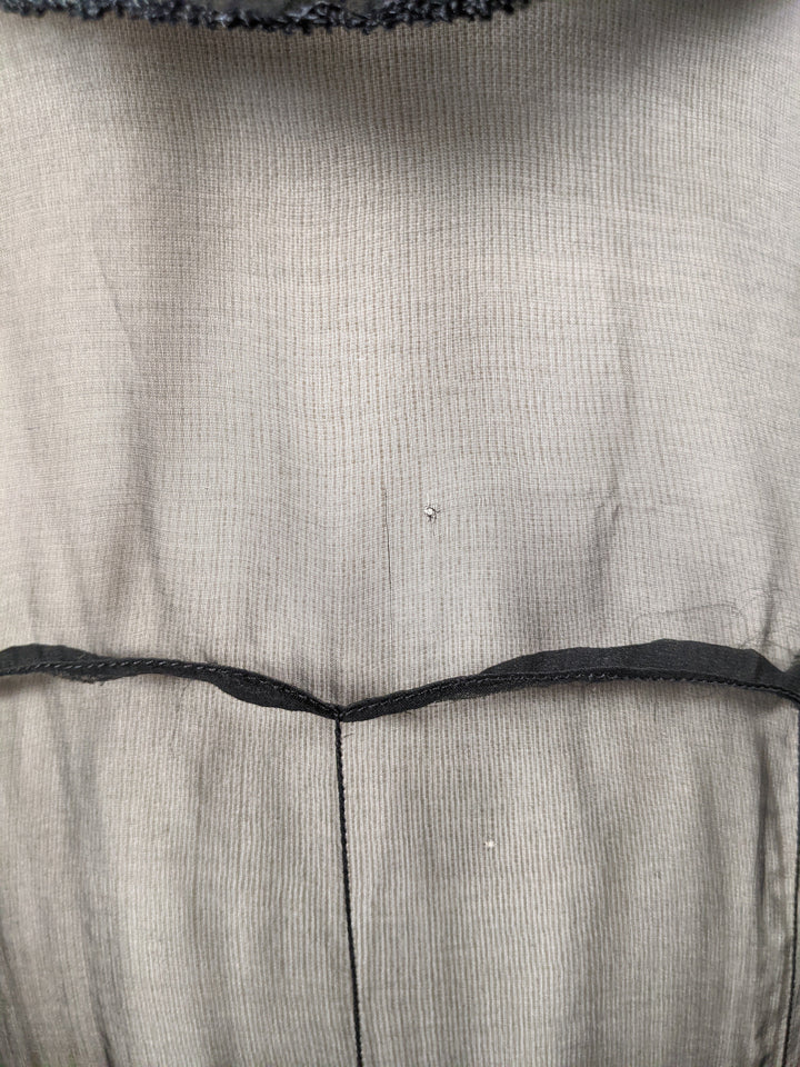 1930s Black Silk + Lace Dress