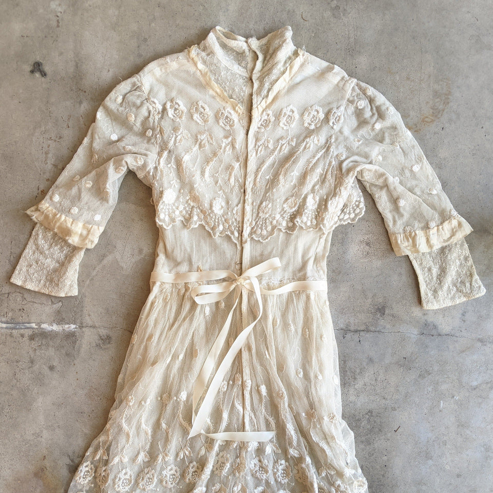 1900s Net Lace Dress