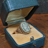 1890s 10k Gold Labradorite Cameo Ring