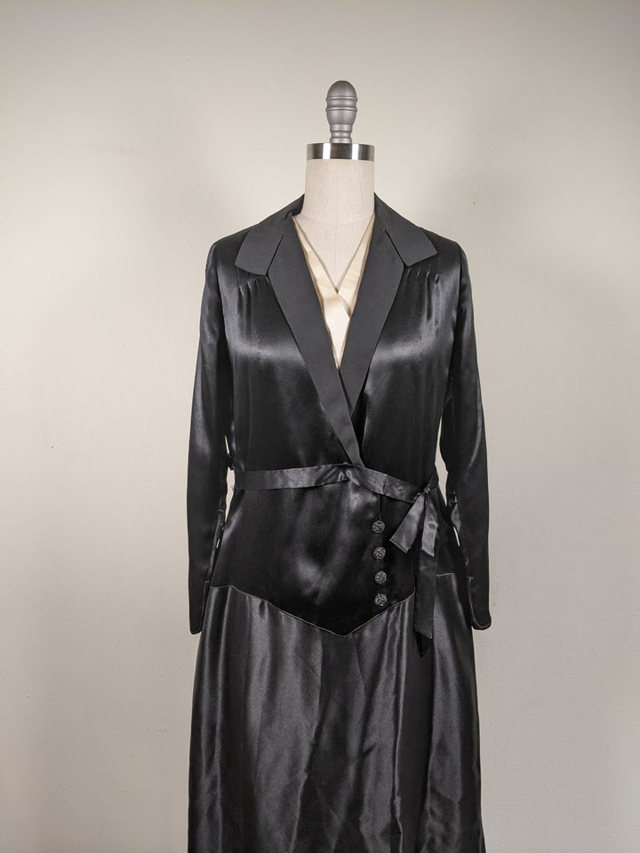 Black Silk Dress c. 1920