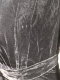 1930s-1940s Rayon Velvet Dress | XL