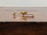 1900s 14k Sapphire + Pearl Fly Pin