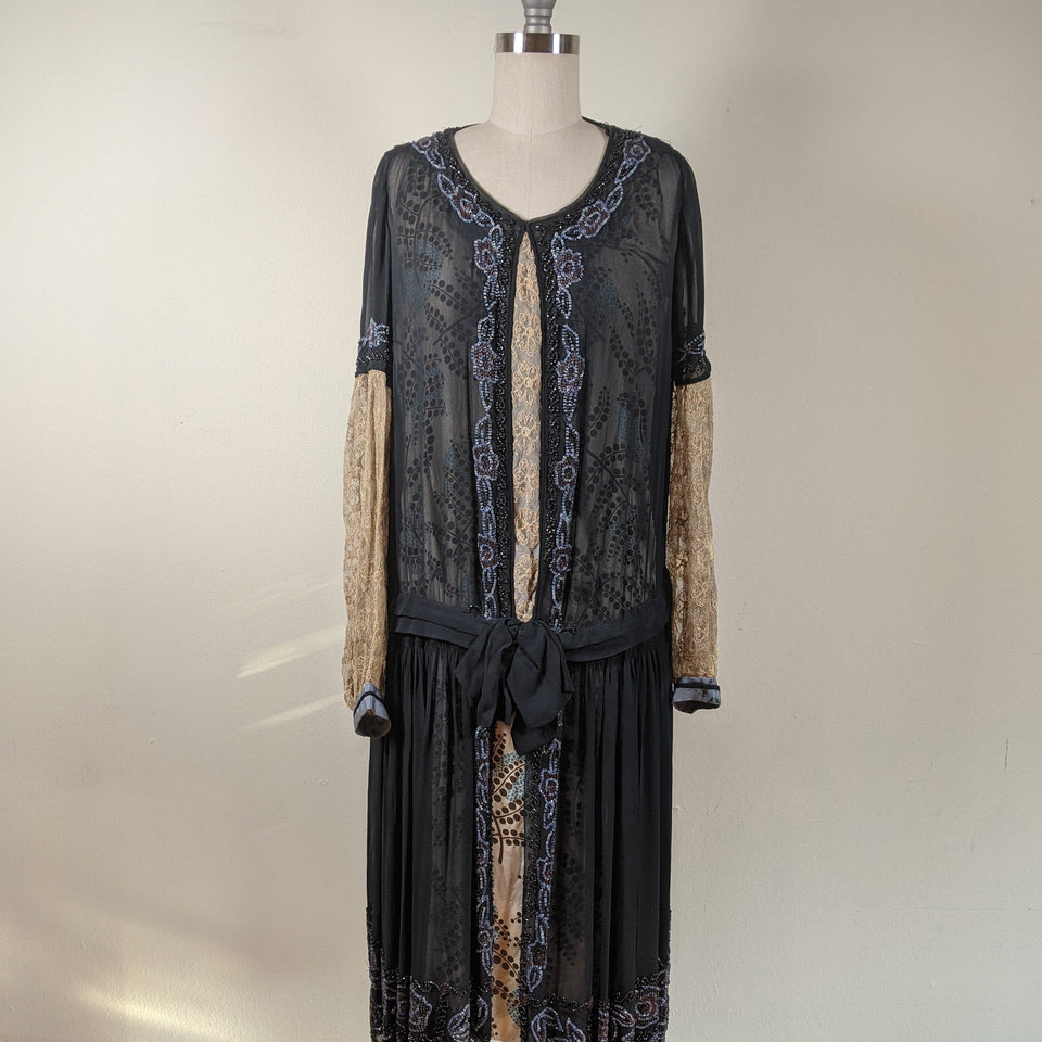 RESERVED | 1920s Beaded Dress