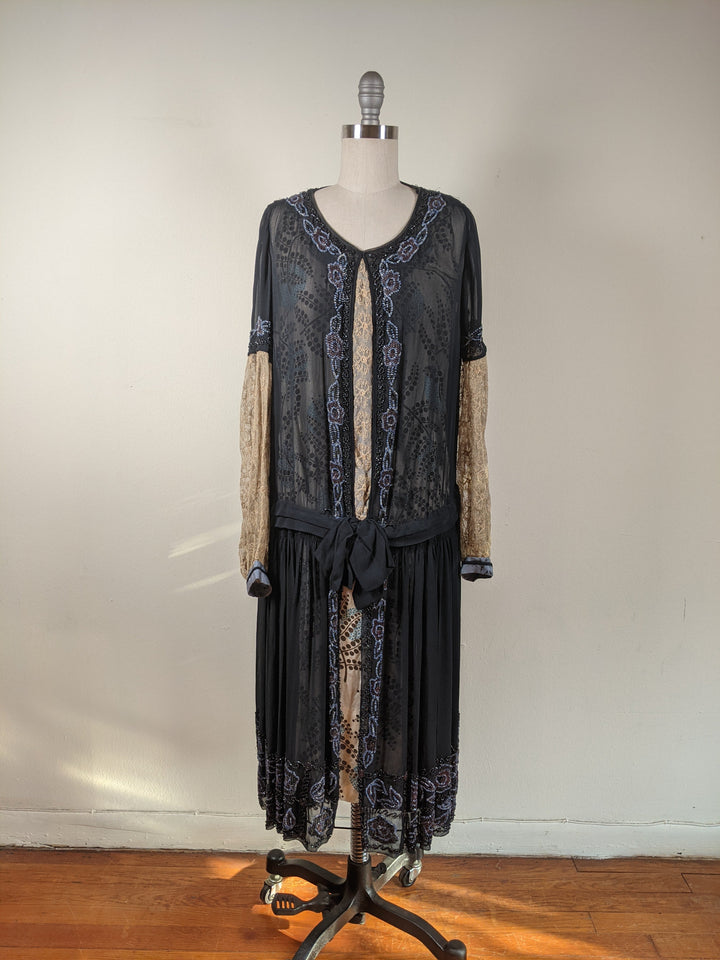 RESERVED | 1920s Beaded Dress