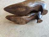 1910s-1920s Brown Louis Heel Boots | Sz 7.5-8