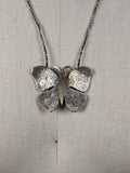 19th c. Cut Steel Butterfly Necklace