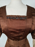1908-1909 Red Ochre Silk Dress