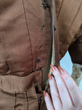 1908-1909 Red Ochre Silk Dress