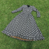 C. 1899 to Early 1900s Cotton Wrapper Dress