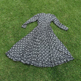 C. 1899 to Early 1900s Cotton Wrapper Dress