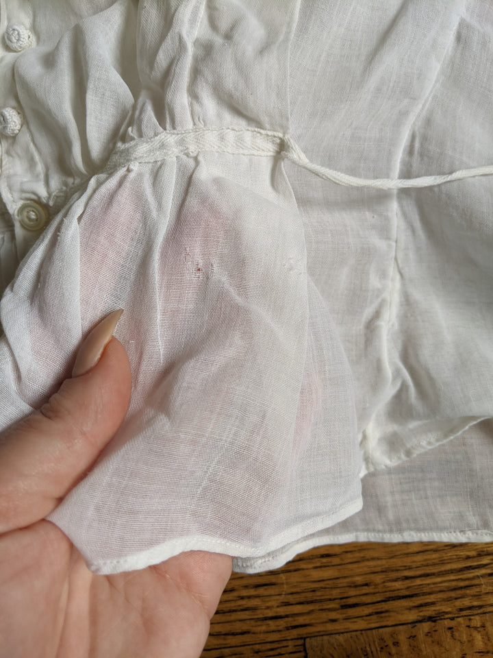 1910s Lilac Embroidered Blouse