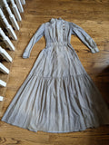 1900s Black + White Cotton Dress