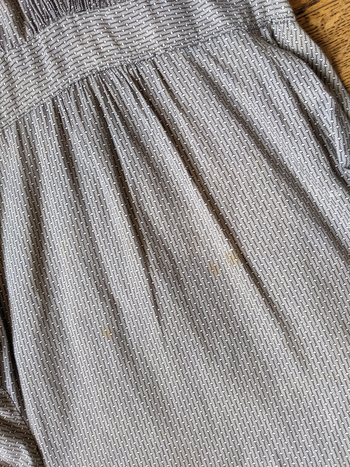 1900s Black + White Cotton Dress