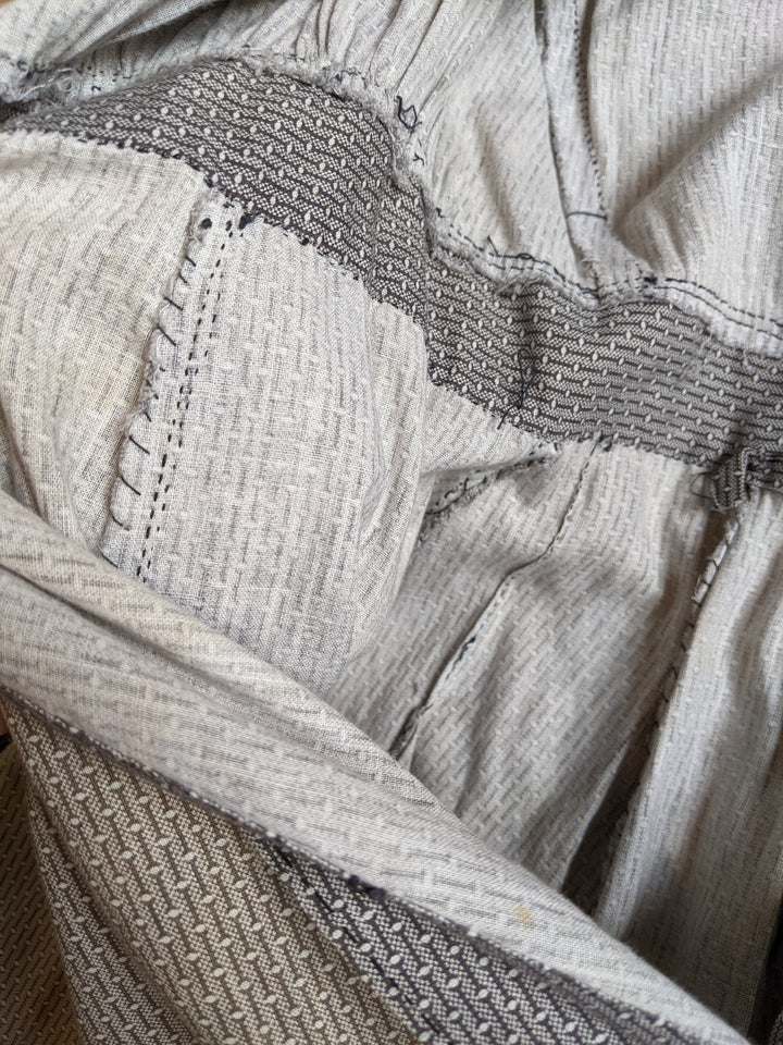 1900s Black + White Cotton Dress