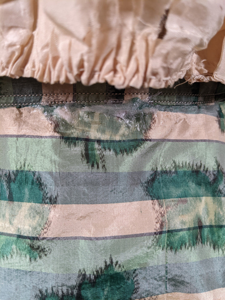 1890s Green Leaf Pattern Dress | Study + Display