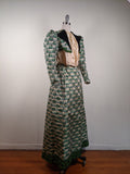 1890s Green Leaf Pattern Dress | Study + Display