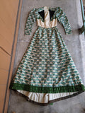 1890s Green Leaf Pattern Dress | Study + Display