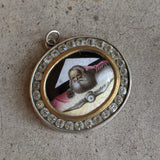 Early 19th c. Rock Crystal Silver Pendant