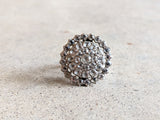 Early 19th c. Black Dot Paste Silver Ring