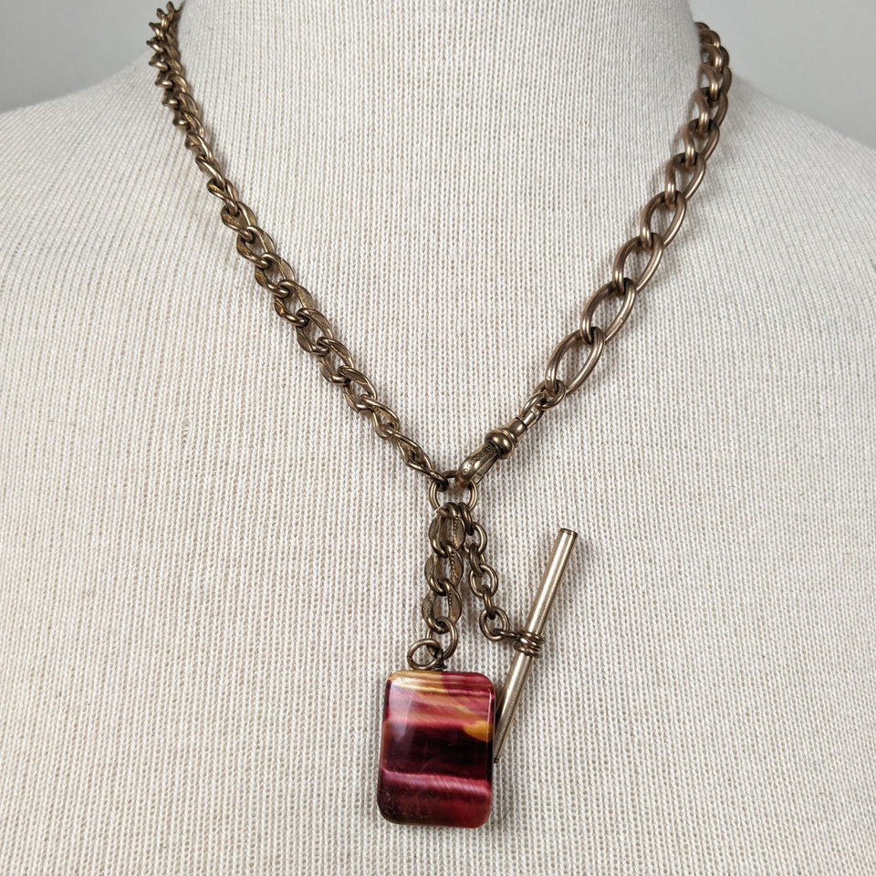 19th c. Watch Fob Necklace