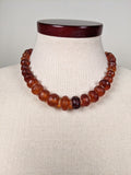 19th c. Faceted Amber Necklace