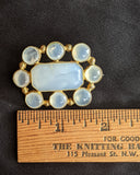 19th c. Scottish White Agate / Chalcedony Brooch