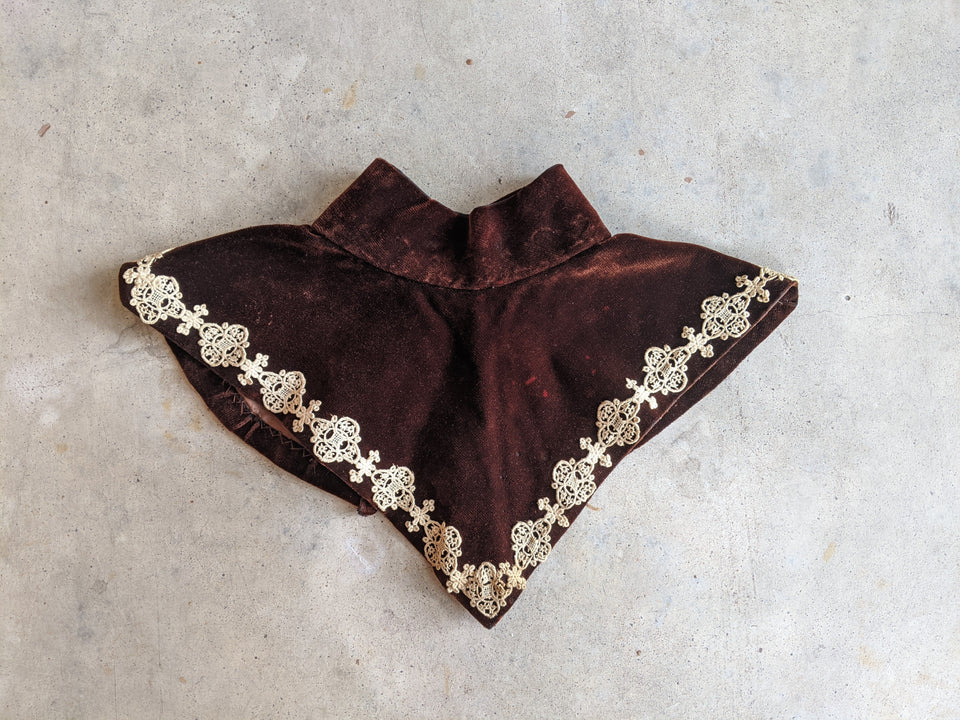 1890s-1900s Velveteen Collar