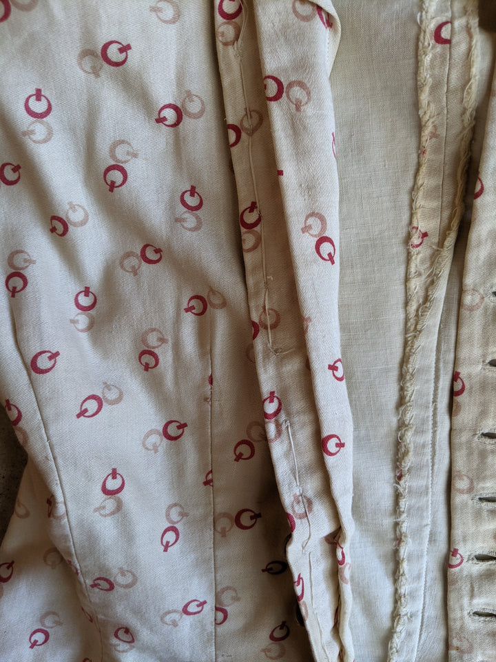 1880s Soft Cotton Printed Dress