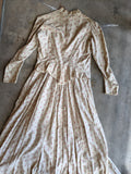 1880s Soft Cotton Printed Dress