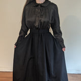 1910s Black Silk + Wool Dress